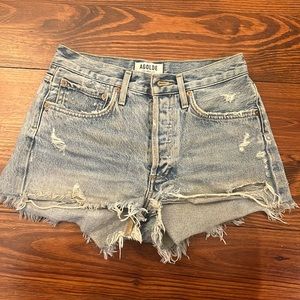 AGOLDE Parker Distressed Shorts